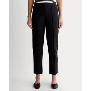 Everlane The Dream Pants Black, Tailored Look, Elastic Waist Sweatpant Feel Sz M
